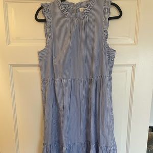 JCREW Women’s ruffle midi dress size 10